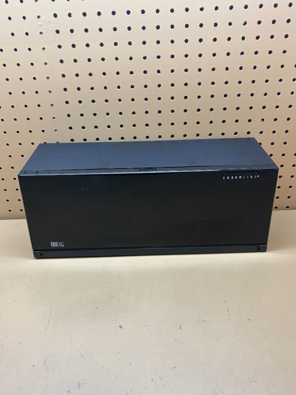 Laserline Black CD Storage Case Holds 36 CDs Made In USA Durable Plastic Compact